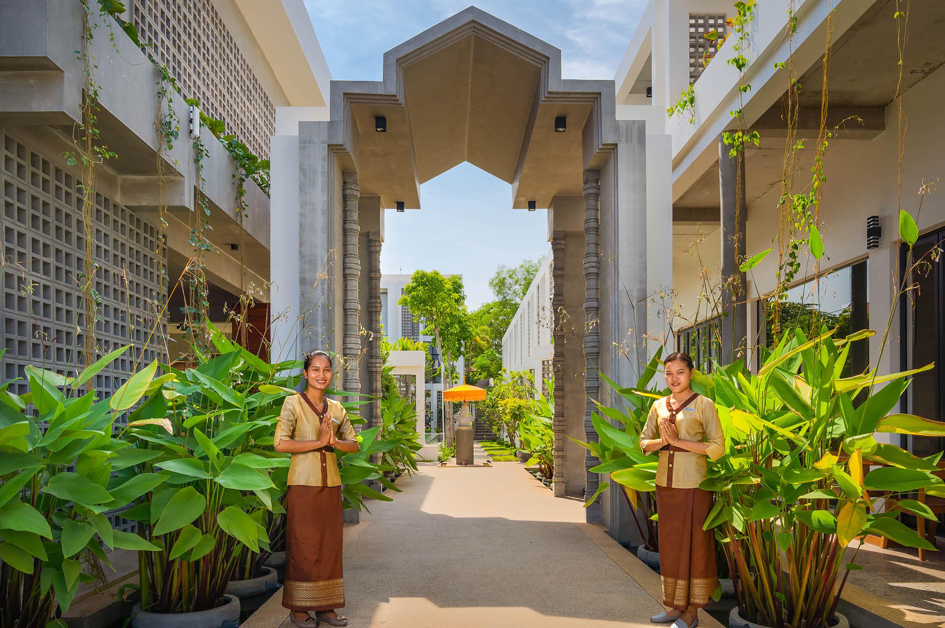 Phka Chan Hotel Siem Reap Bagian luar foto